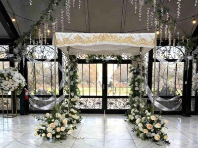 Luxus Wintergarten Hochzeit, Viktorianischer Glaspavillon, Stahl Glas Veranstaltungsort